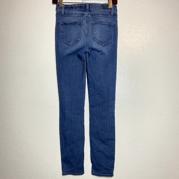 PAIGE Hoxton Ankle Ultra Skinny Jeans Hise Rise Cropped Medium Wash Tristan 24" - Picture 6 of 6